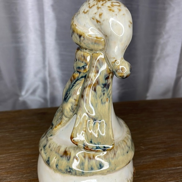 Ceramic Glazed Snowman with Scarf - Picture 8 of 8